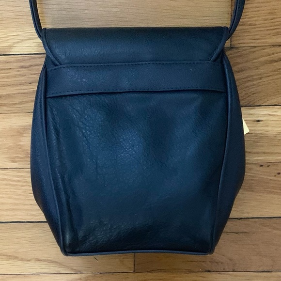 Vintage Navy Blue Leather Crossbody Bag - Picture 3 of 6